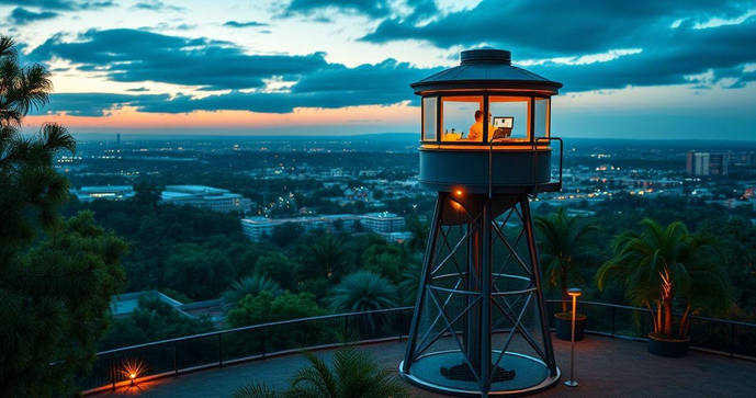 Descubra como a torre de monitoramento transforma a segurança em tempo real